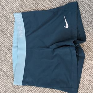 Nike Pro Dri Fit Navy Blue Spandex Shorts size Med